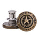 17mm Bronze Star No-Sew Jeans Buttons